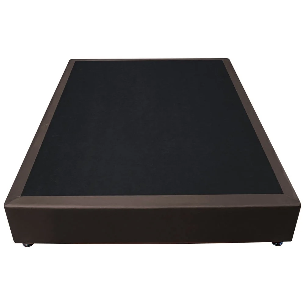 Base Box para Cama Viúva 128x188cm Liz S05 Sintético Marrom - Mpozenato