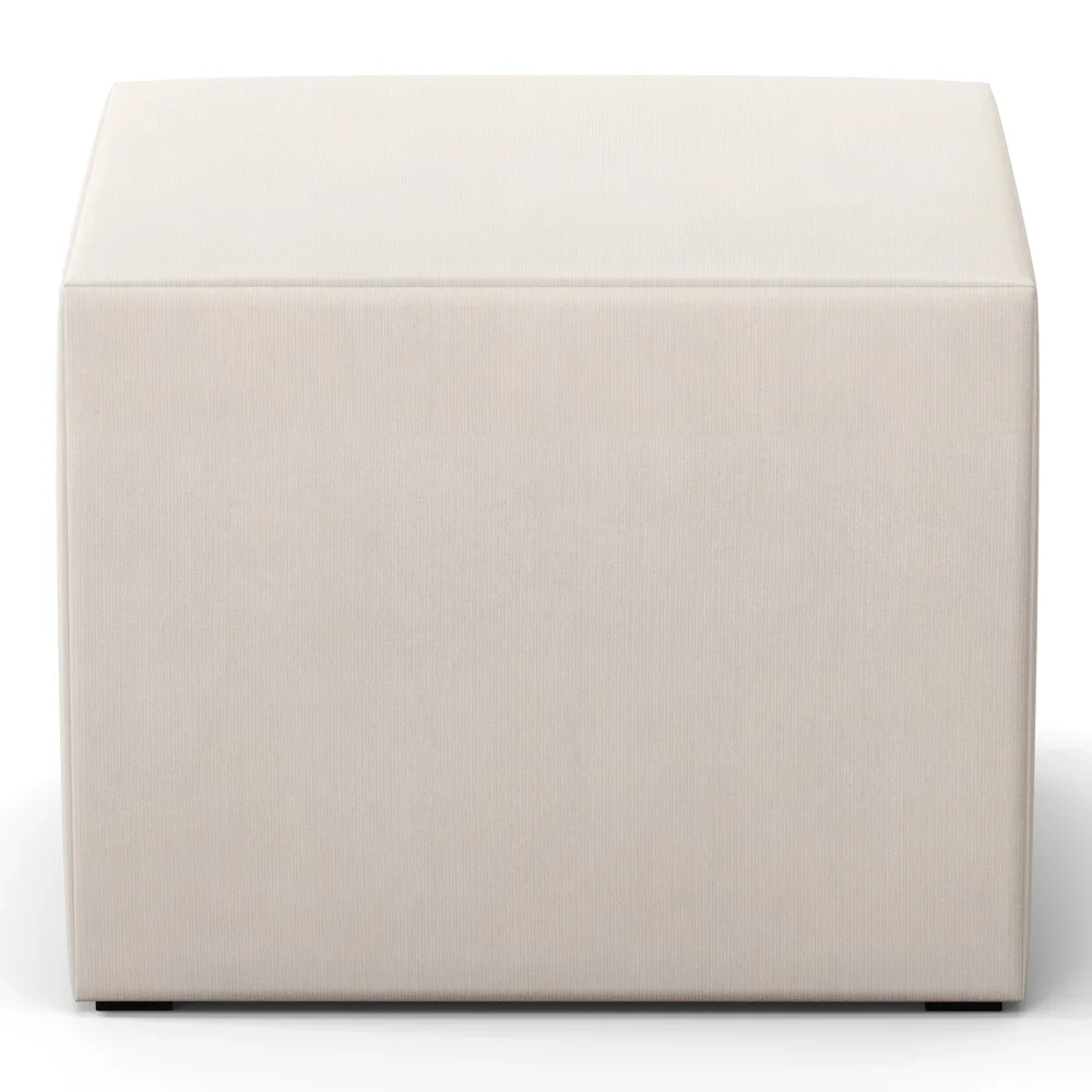 Poltrona de Amamentação Balanço e Puff Lucy Z39 Suede Bege - Mpozenato