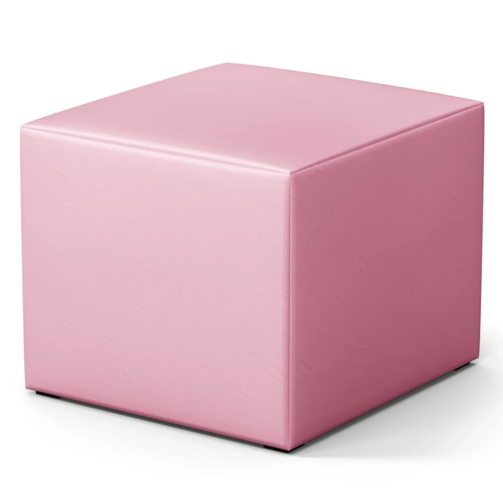 Poltrona de Amamentação Fixa com Puff Lucy Z39 Sintético Rosa - Mpozenato