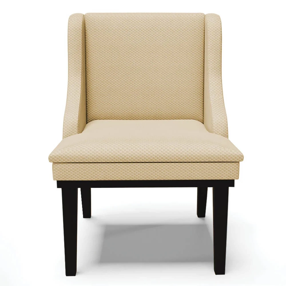 Kit 10 Cadeiras Estofadas para Sala de Jantar Base Fixa de Madeira Preto Lia Veludo Luxo Off White - Ibiza