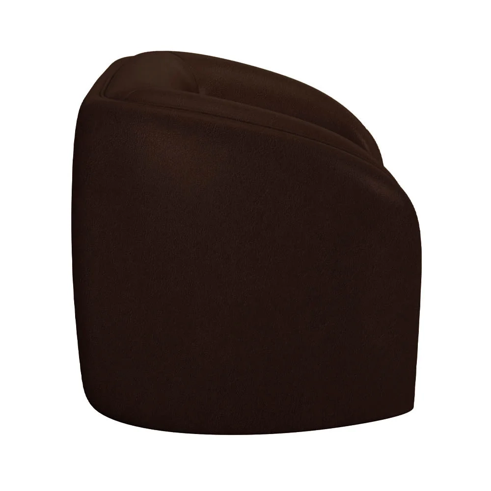 Kit 2 Poltronas Decorativa para Sala 112cm Meris Z32 Sintético Café - Mpozenato