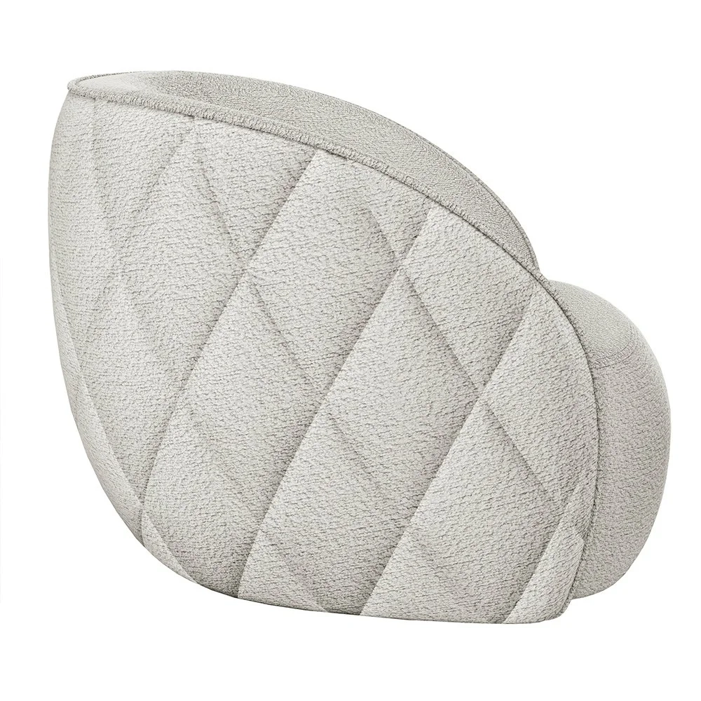 Kit 2 Poltronas Decorativa para Sala 90cm Tressê Zion Z32 Boucle Branco - Mpozenato