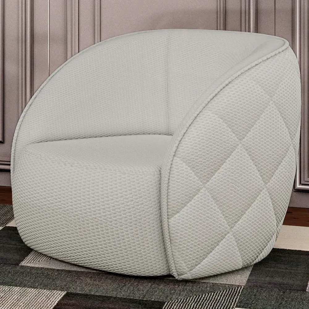 Kit 2 Poltronas Decorativa para Sala 90cm Tressê Zion Z32 Linho Cru - Mpozenato