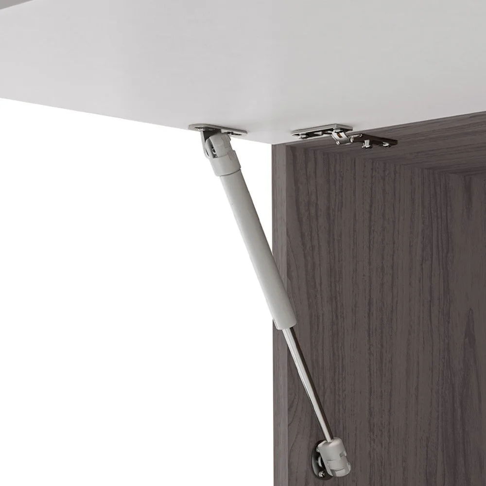 Armário de Cozinha 4 peças Balcão sem Tampo 120cm Lina04 Z06 Gris/Freijó - Mpozenato