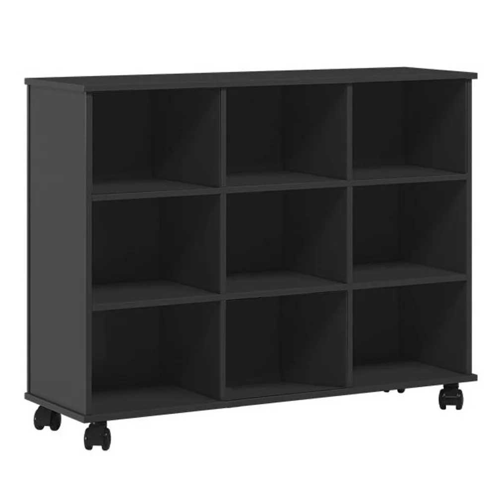 Nicho Organizador com Rodízios Toys 9 Gavetas Q01 Preto/Branco - Mpozenato