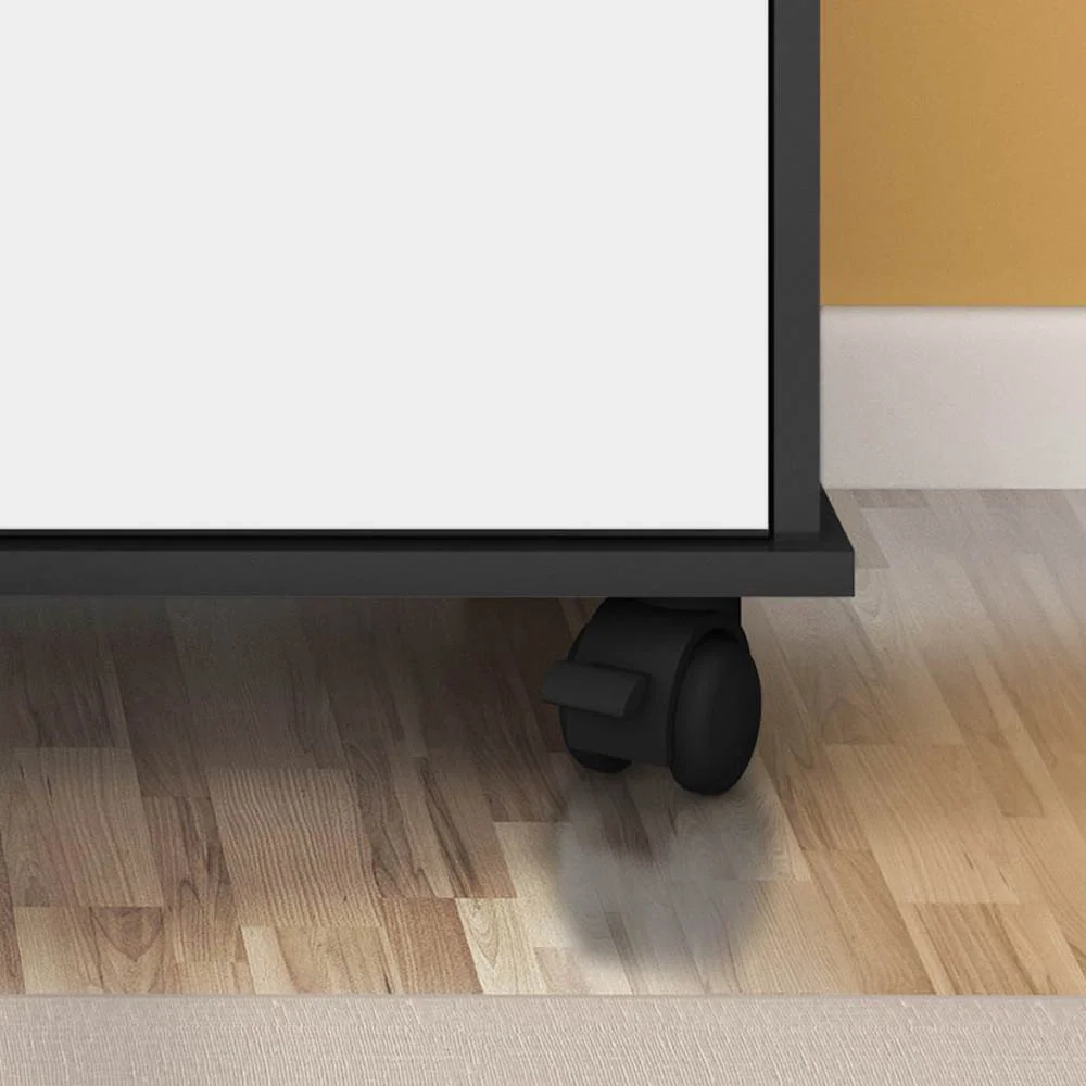 Nicho Organizador com Rodízios Toys 9 Gavetas Q01 Preto/Branco - Mpozenato