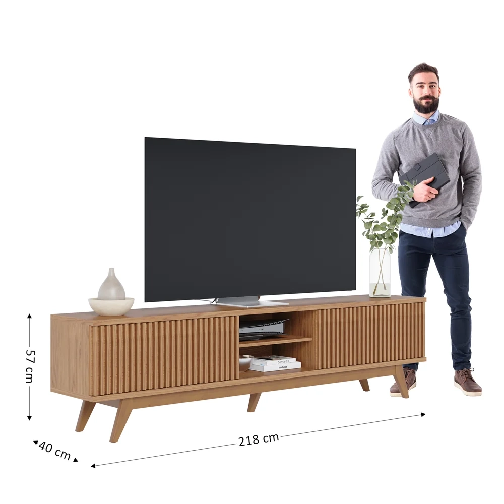 Rack Bancada Para TV 75 Pol. Martires C05 Freijó - Mpozenato