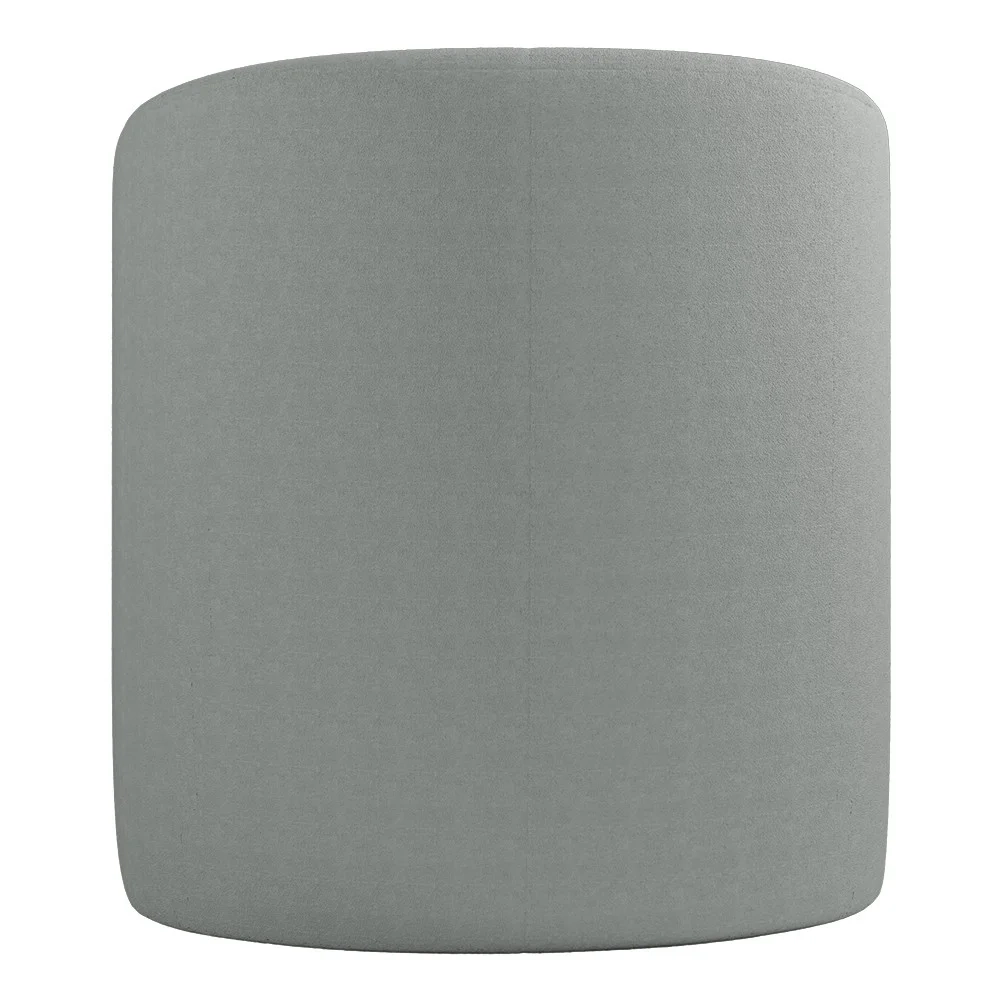 Poltrona Giratória Decorativa para Sala Dandara Z08 Boucle Cinza Claro - Mpozenato