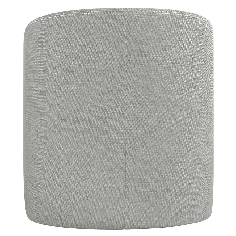 Poltrona Giratória Decorativa para Sala Dandara Z08 Linho Cinza - Mpozenato