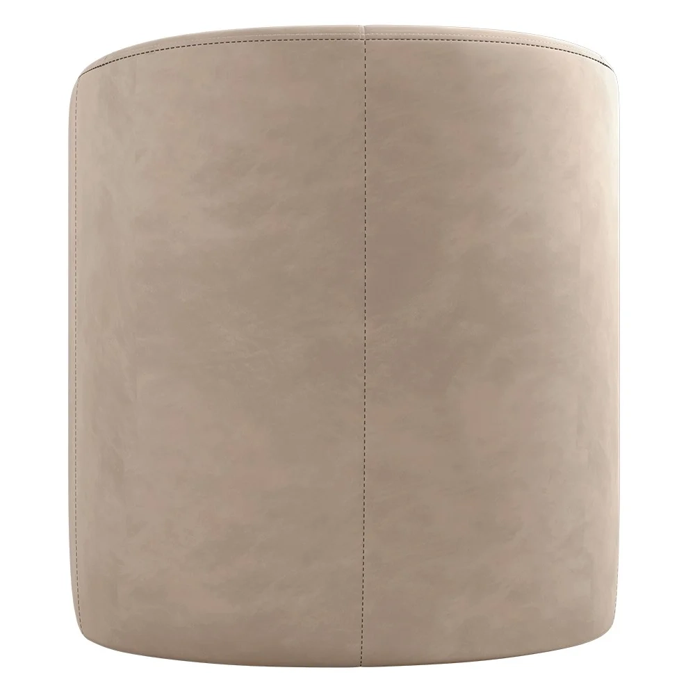 Poltrona Giratória Decorativa para Sala Dandara Z08 Veludo Bege - Mpozenato