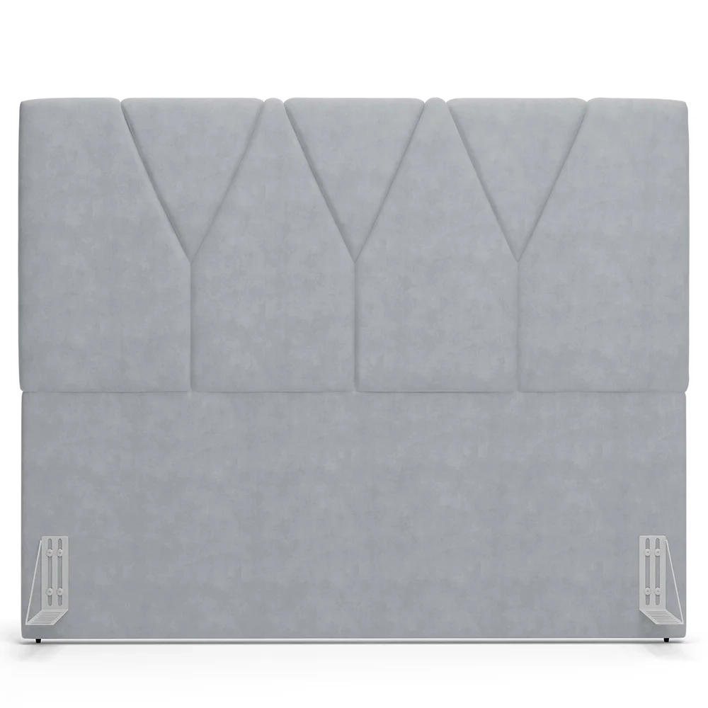 Cabeceira Cama Box Solteiro 100cm Aura Suede W01 Cinza - Mpozenato