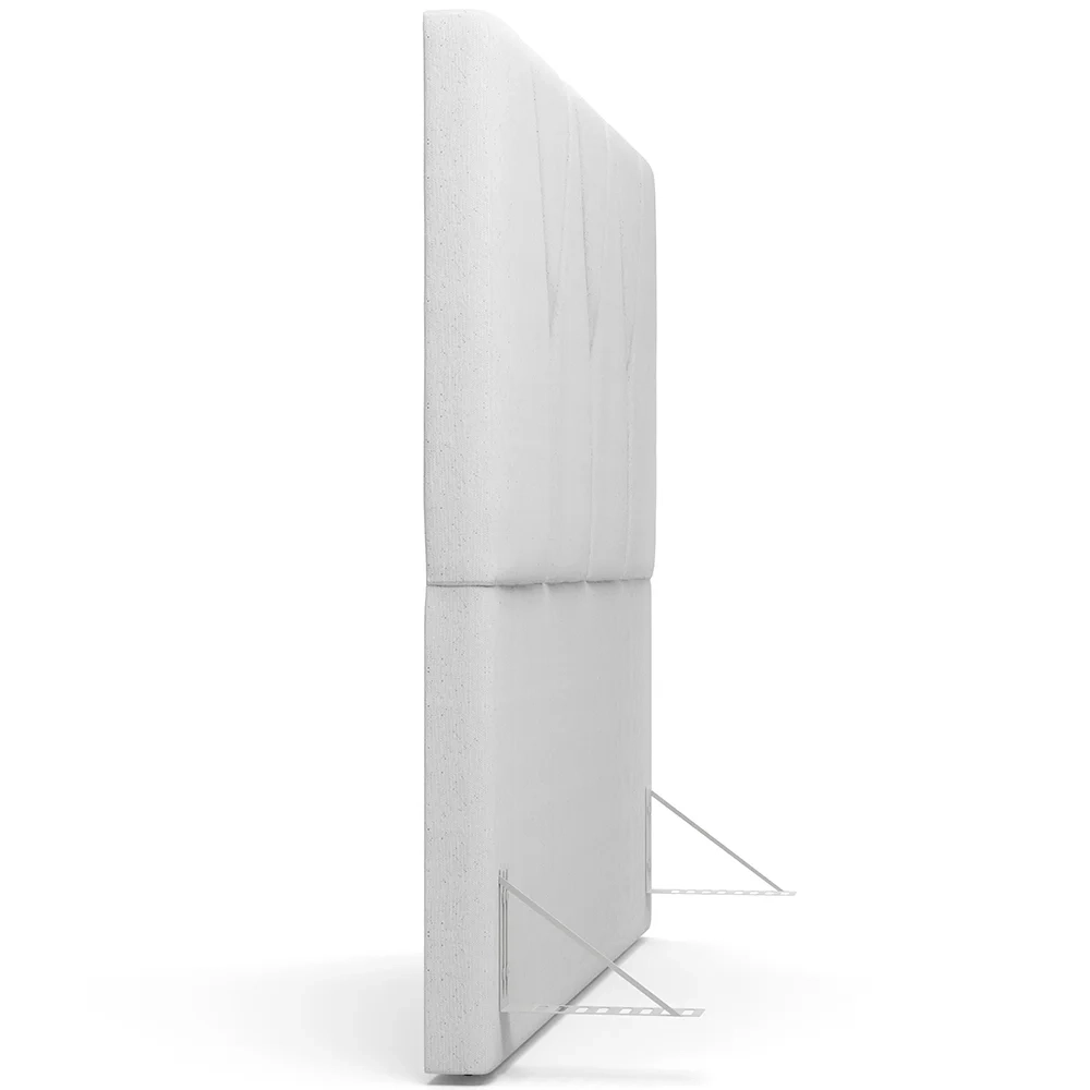 Cabeceira Cama Box Casal 140cm Aura Linho W01 Cinza - Mpozenato