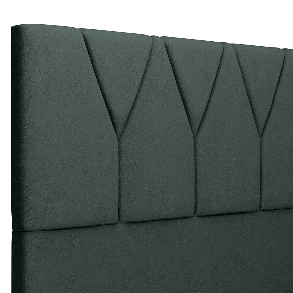 Cabeceira Cama Box Casal 140cm Aura Linho W01 Verde - Mpozenato