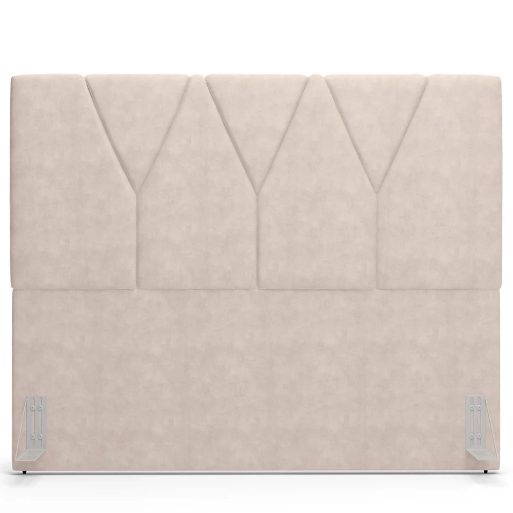 Cabeceira Cama Box Casal 140cm Aura Suede W01 Bege - Mpozenato