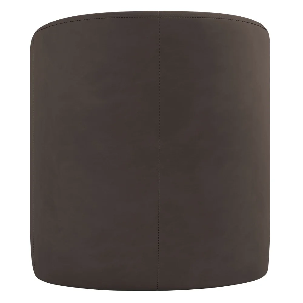 Poltrona Giratória Decorativa para Sala Dandara Z08 Veludo Marrom - Mpozenato