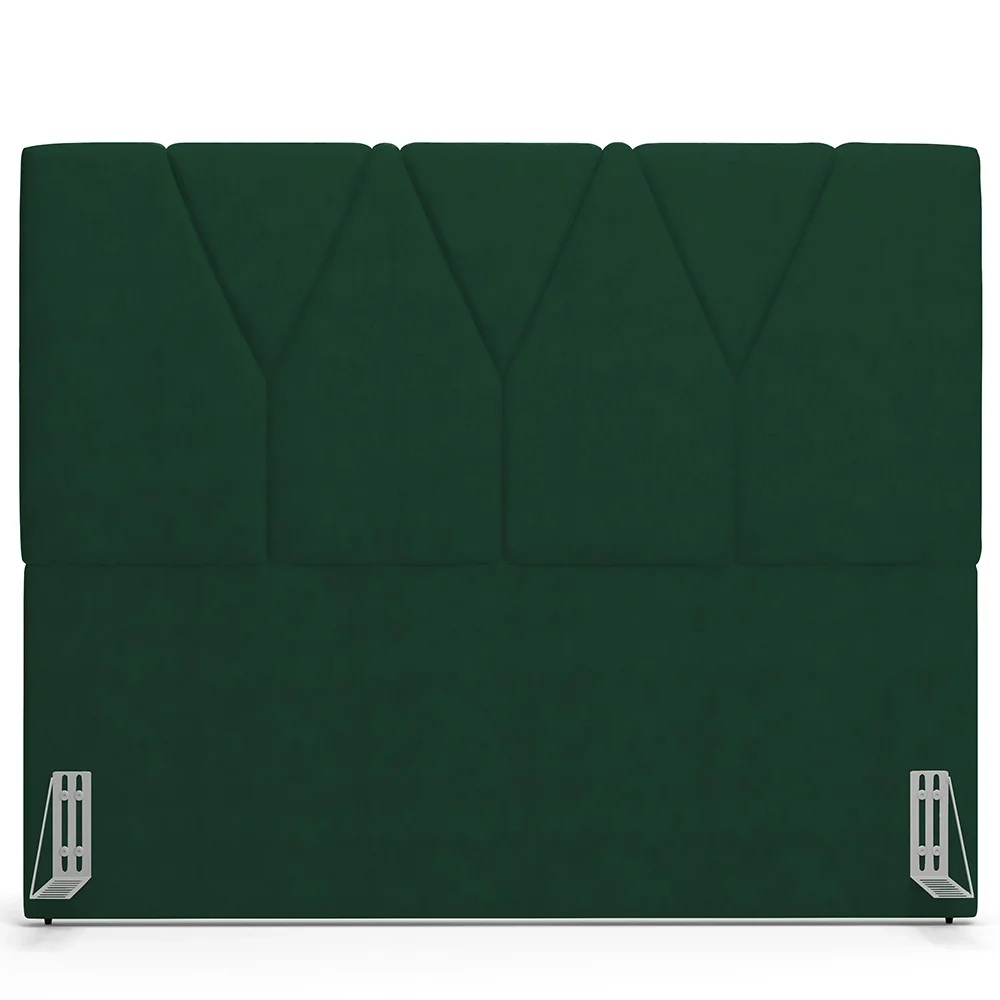 Cabeceira Cama Box Casal 140cm Aura Suede W01 Verde - Mpozenato
