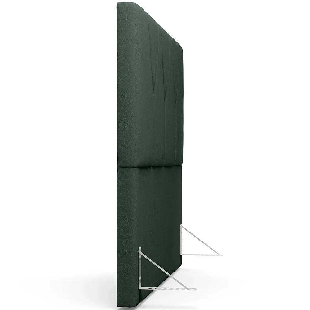 Cabeceira Cama Box Casal Queen 160cm Aura Linho W01 Verde - Mpozenato