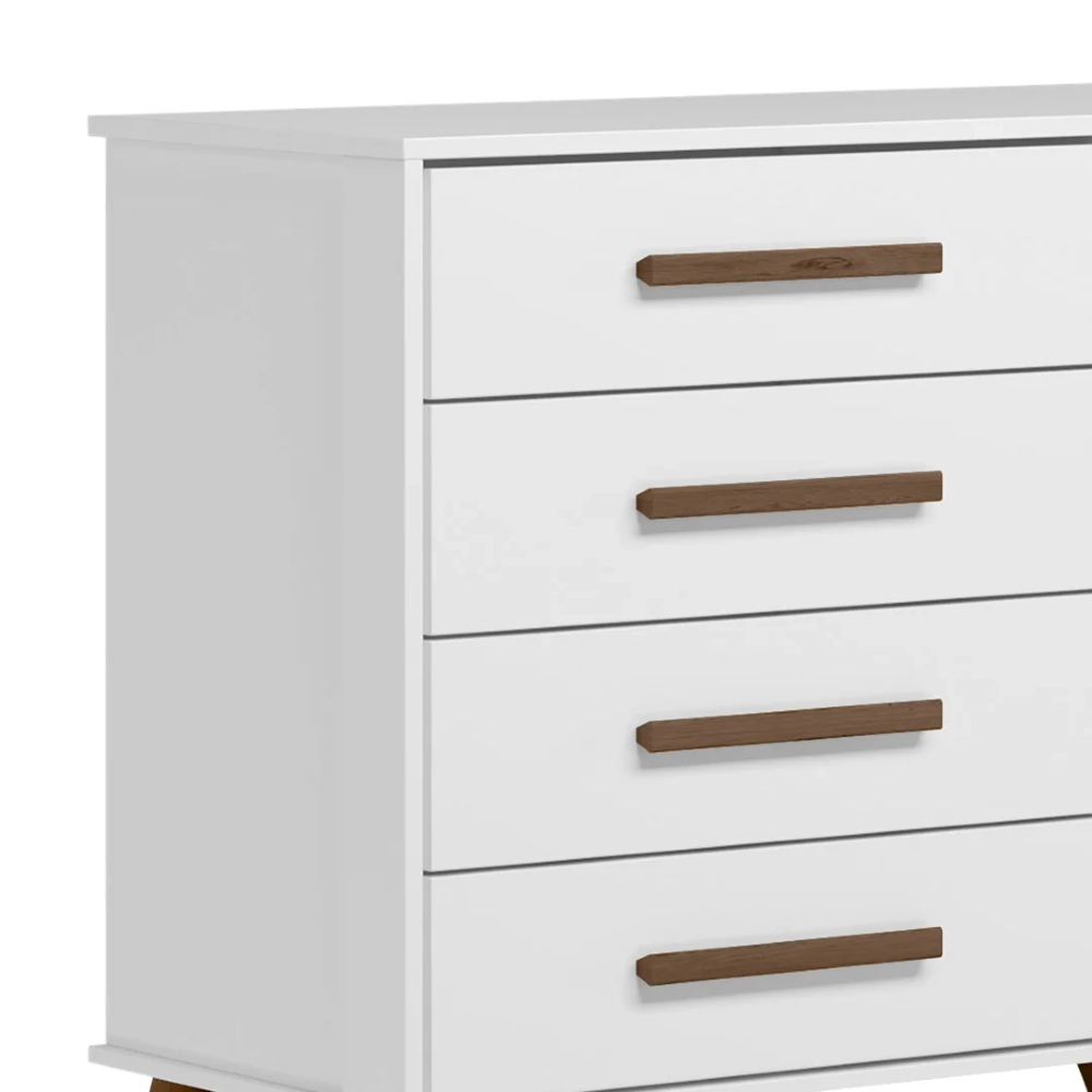 Cômoda Infantil Sapateira Q Encanto Retrô Branco - Qmovi