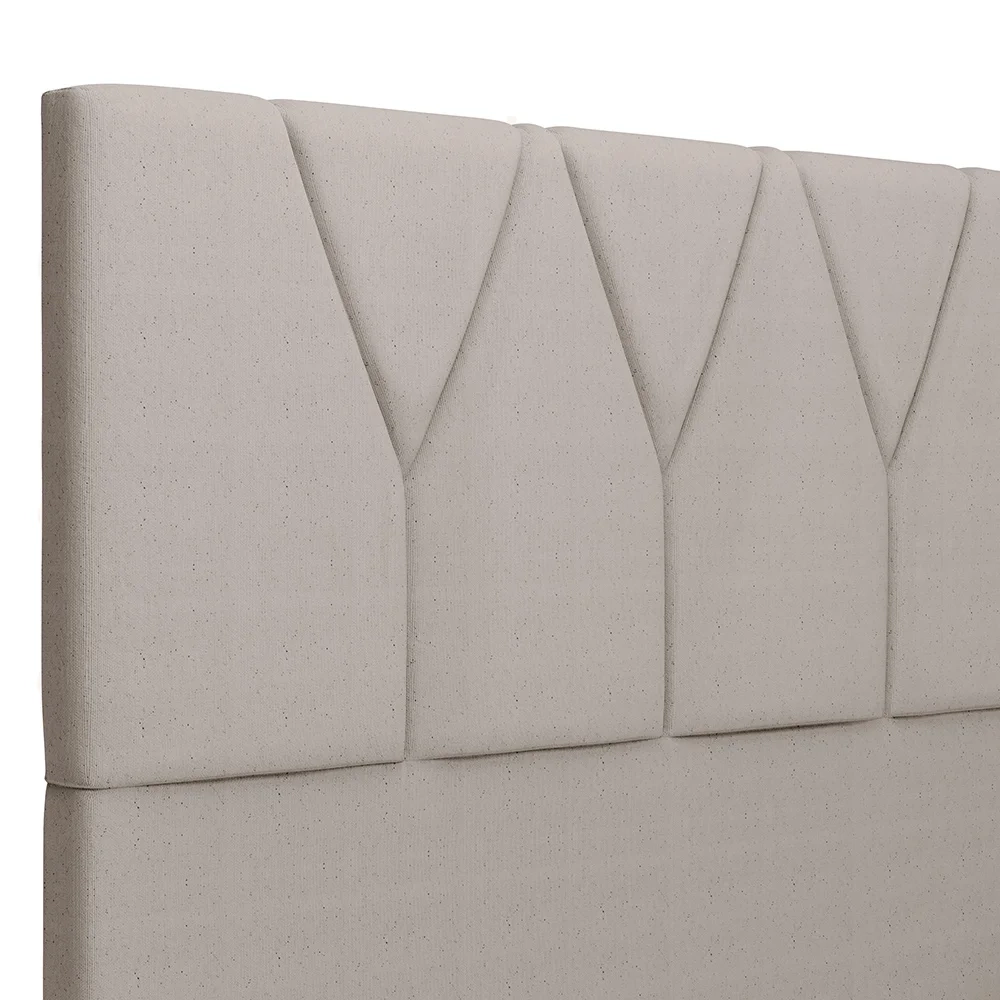 Cabeceira Cama Box Casal King 195cm Aura Linho W01 Bege - Mpozenato