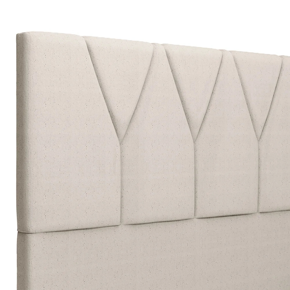 Cabeceira Cama Box Casal King 195cm Aura Linho W01 Cru - Mpozenato