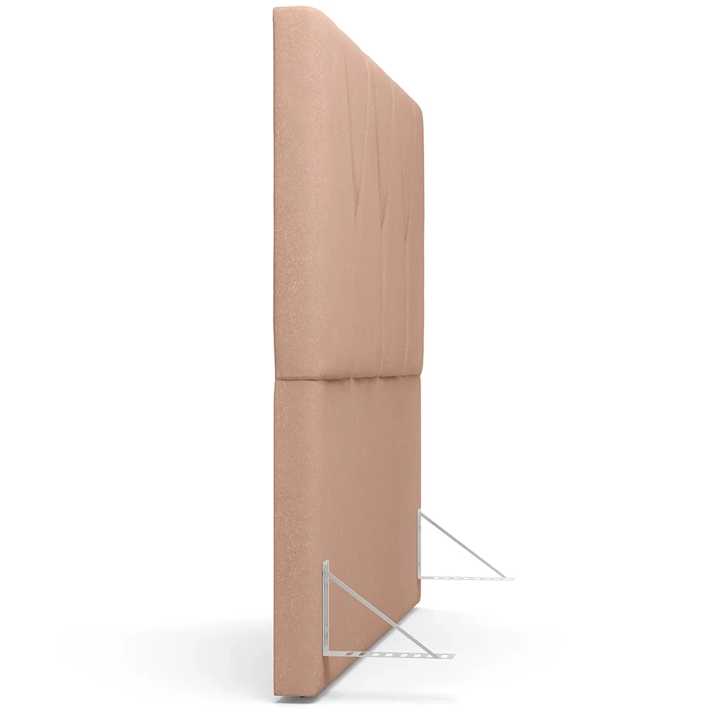 Cabeceira Cama Box Casal King 195cm Aura Linho W01 Rosê - Mpozenato