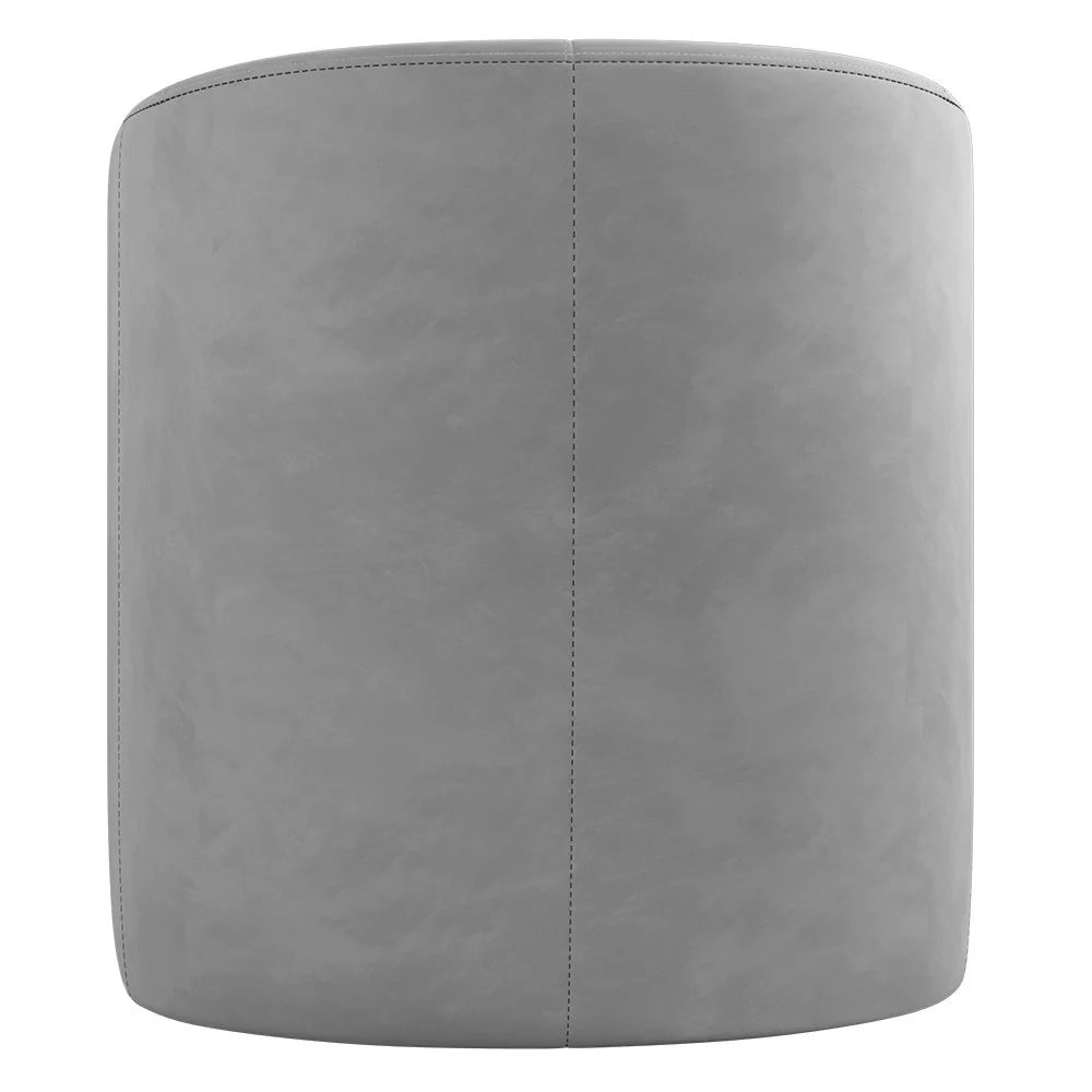 Poltrona Giratória Decorativa para Sala Dandara Z08 Veludo Cinza - Mpozenato