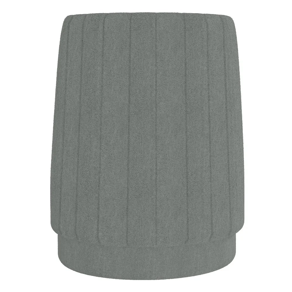 Poltrona Giratória Decorativa para Sala Isa Z08 Boucle Cinza Escuro - Mpozenato