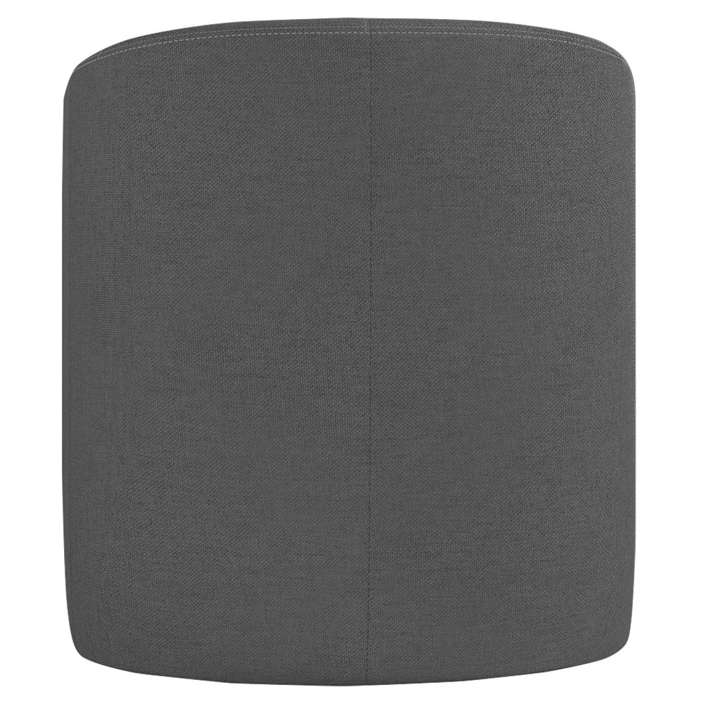 Kit 2 Poltronas Giratória Decorativa para Sala Dandara Z08 Linho Cinza Escuro - Mpozenato