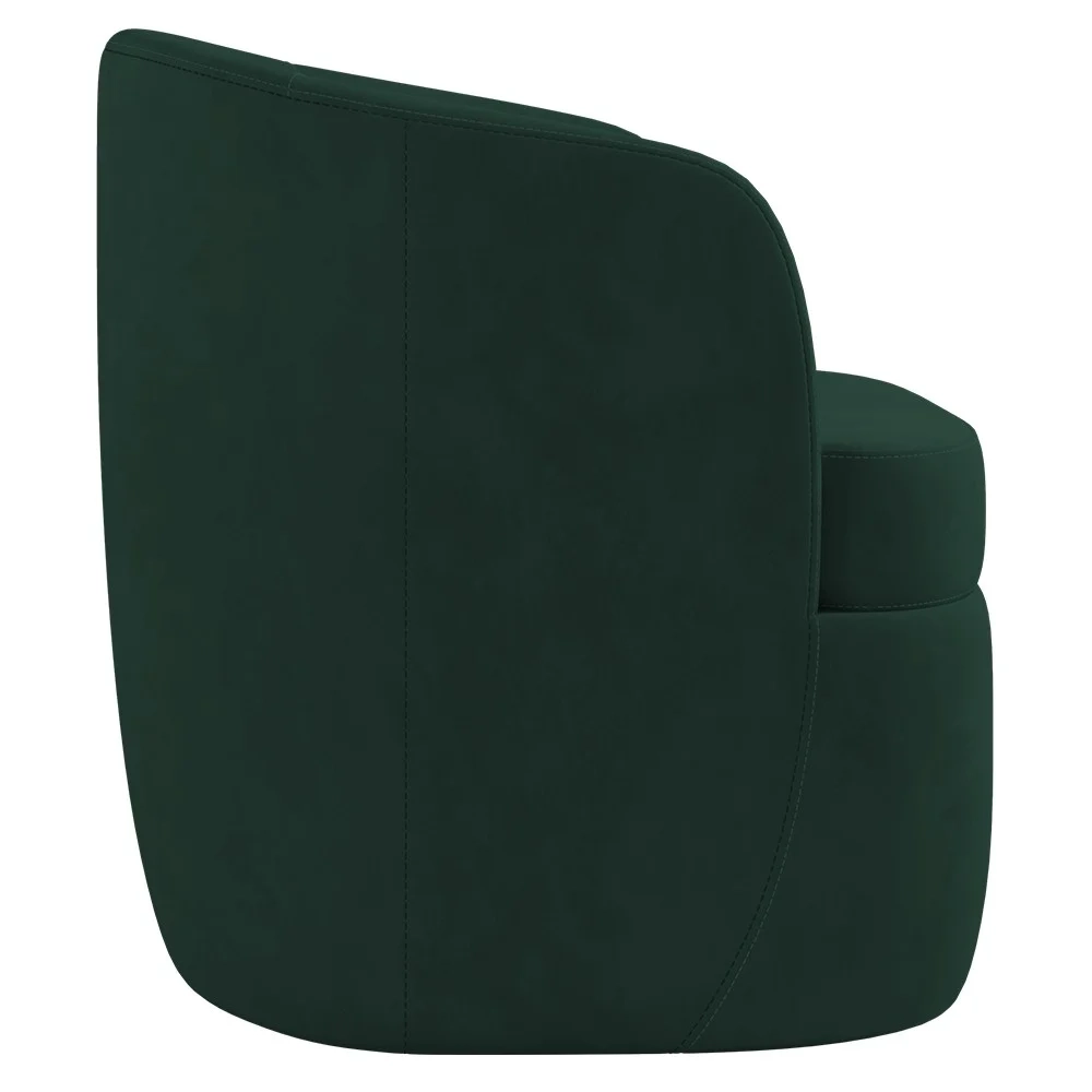 Kit 2 Poltronas Giratória Decorativa para Sala Dandara Z08 Veludo Verde - Mpozenato