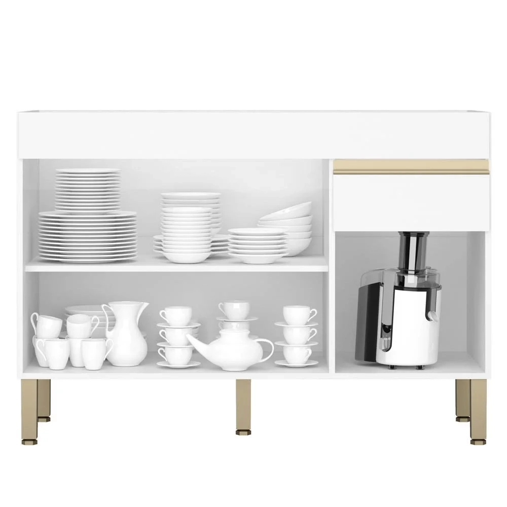 Paneleiro e Balcão Gabinete sem Tampo 120cm Lina Z06 Supremo - Mpozenato