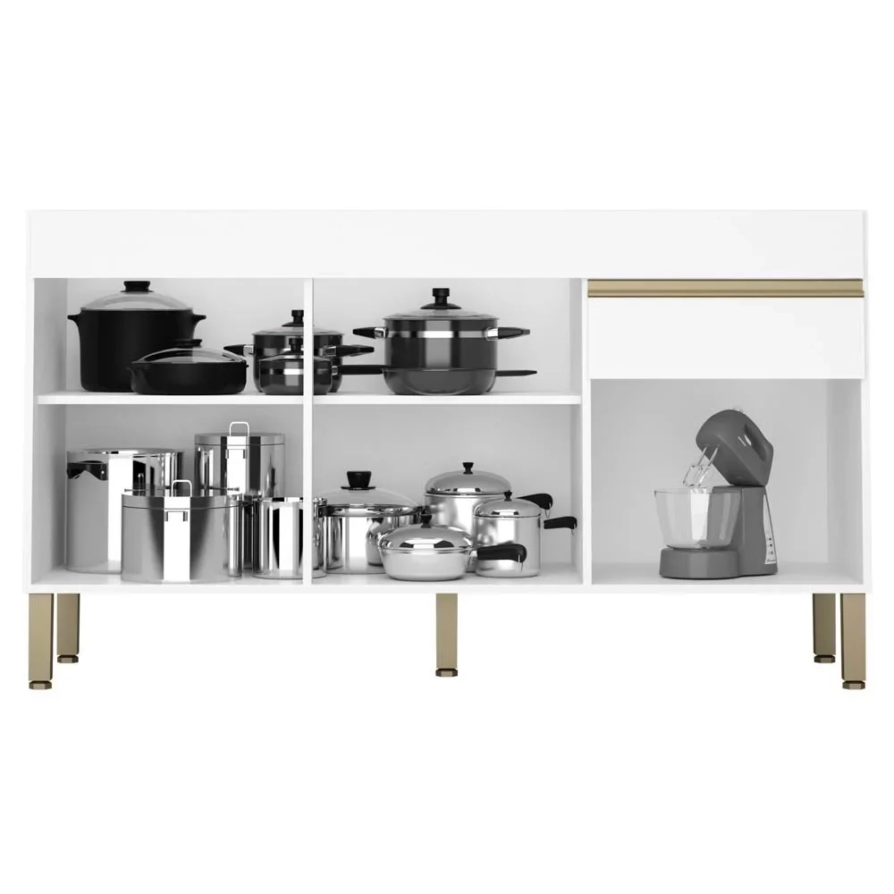 Paneleiro e Balcão Gabinete sem Tampo 150cm Lina Z06 Supremo - Mpozenato