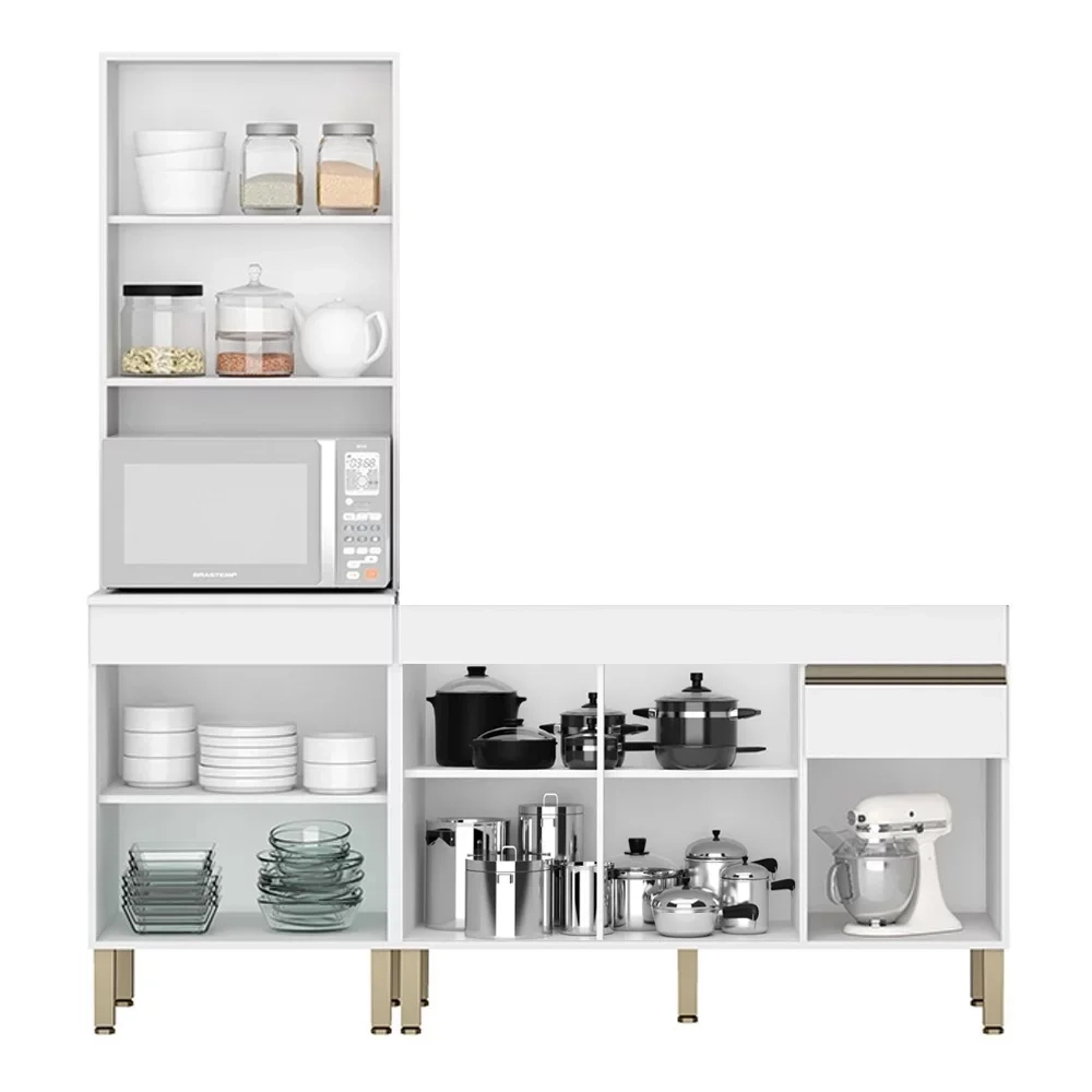 Paneleiro e Balcão Gabinete sem Tampo 150cm Lina Z06 Supremo - Mpozenato