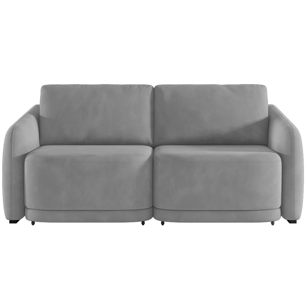 Sofá Cama Casal para Sala 176cm Polska Z08 Veludo Cinza - Mpozenato