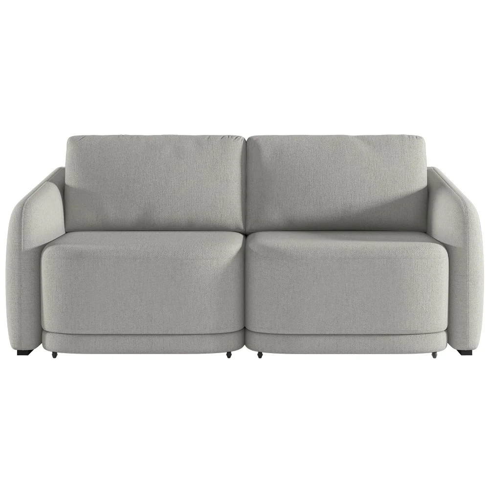 Sofá Cama Casal para Sala 216cm Polska Z08 Linho Cinza - Mpozenato