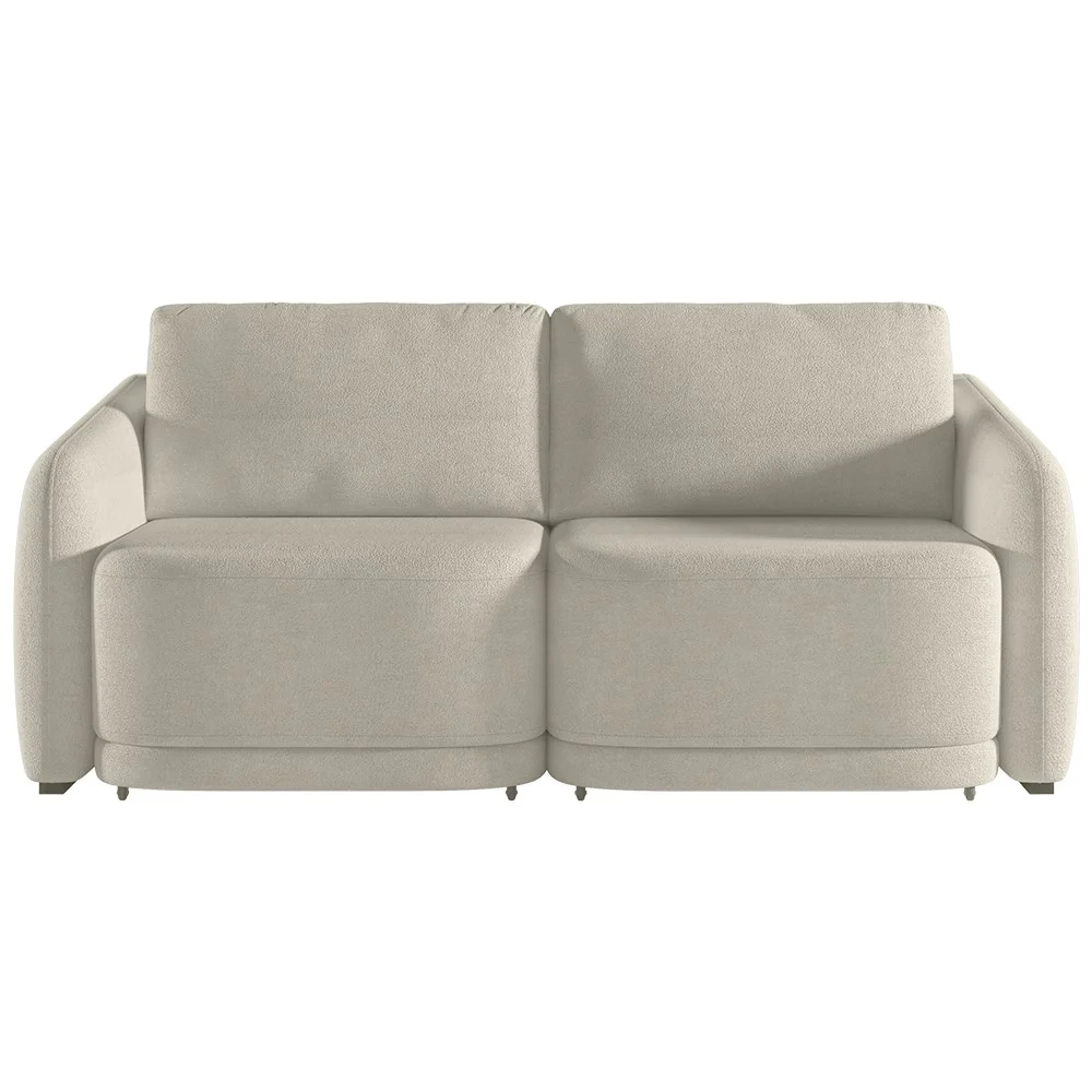 Sofá Cama Casal para Sala 236cm Polska Z08 Boucle Bege - Mpozenato