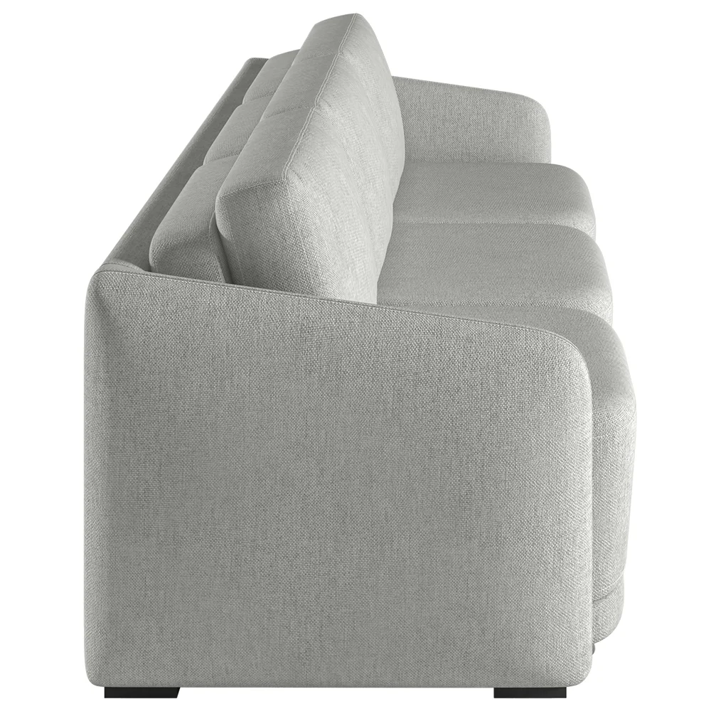 Sofá Cama Casal para Sala 246cm Polska Z08 Linho Cinza - Mpozenato