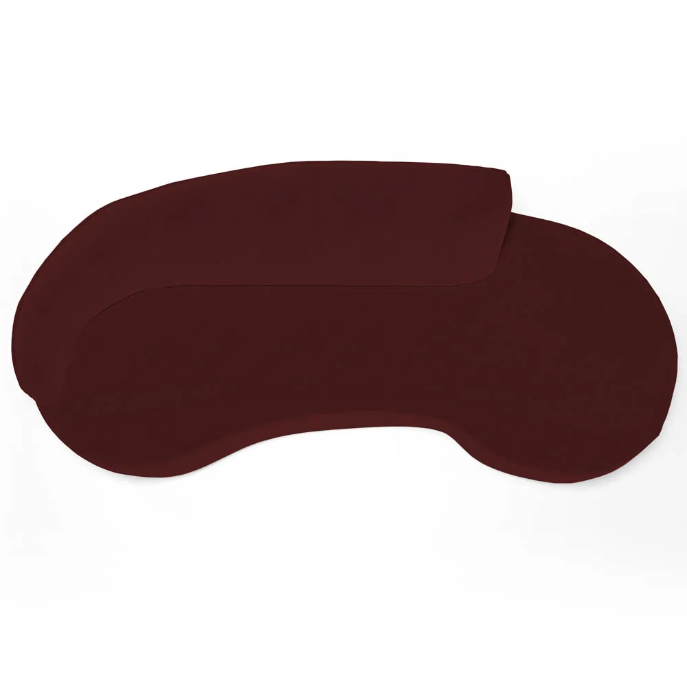 Sofá Living  3 Lugares 260cm Braço Esquerdo Mozart D06 Veludo Vermelho - Mpozenato