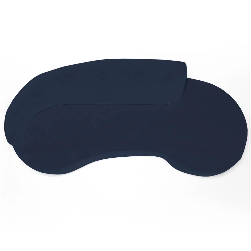 Sofá Living  3 Lugares 230cm Braço Esquerdo Mozart D06 Veludo Azul - Mpozenato