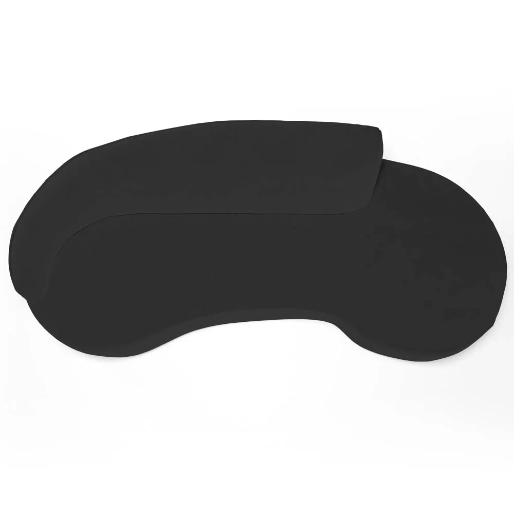 Sofá Living  3 Lugares 230cm Braço Esquerdo Mozart D06 Veludo Preto - Mpozenato