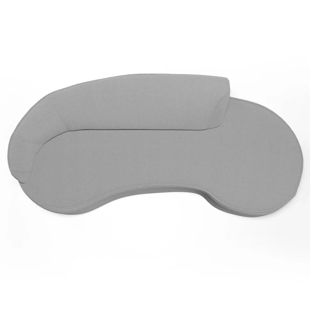 Sofá Living  4 Lugares 280cm Braço Esquerdo Mozart D06 Boucle Cinza - Mpozenato