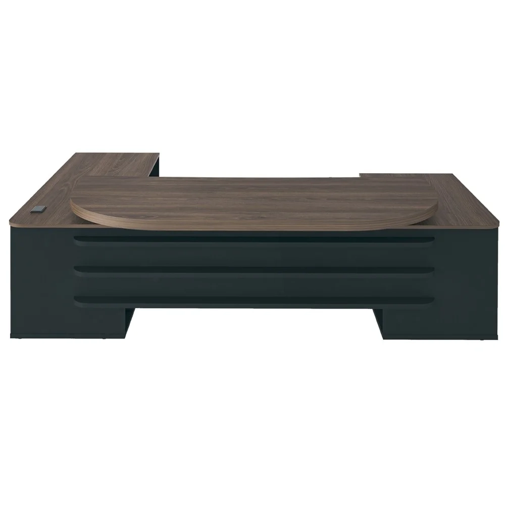 Mesa de Escritório Tamburato Presidente com Connect Charuto/Preto - Artany