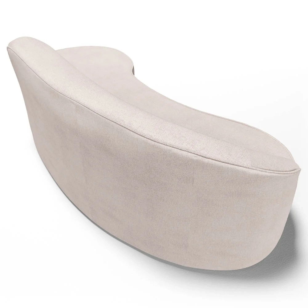 Sofá Living  3 Lugares 210cm Braço Esquerdo Mozart D06 Linho Cru - Mpozenato