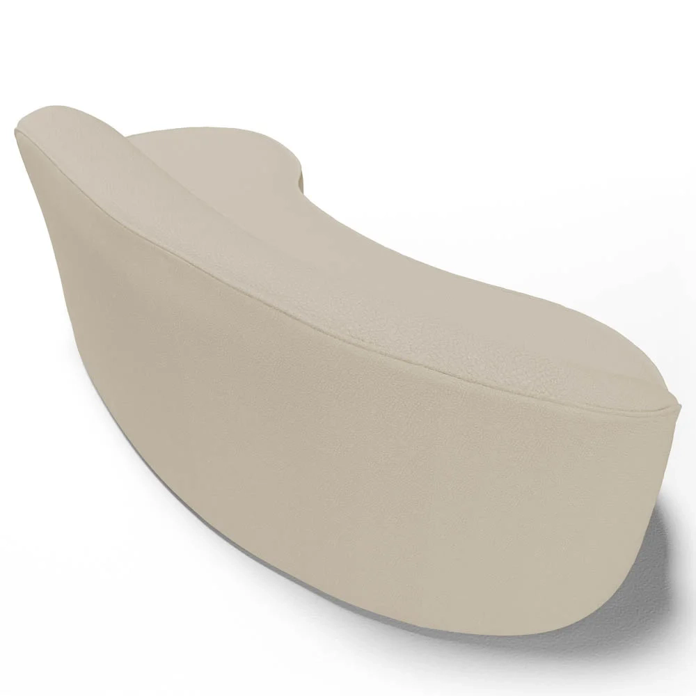 Sofá Living  4 Lugares 300cm Braço Esquerdo Mozart D06 Sintético Bege - Mpozenato