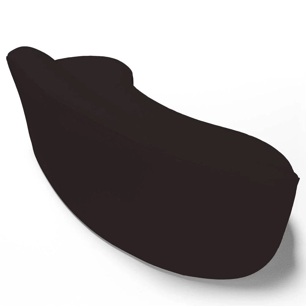 Sofá Living  3 Lugares 210cm Braço Esquerdo Mozart D06 Sintético Marrom - Mpozenato