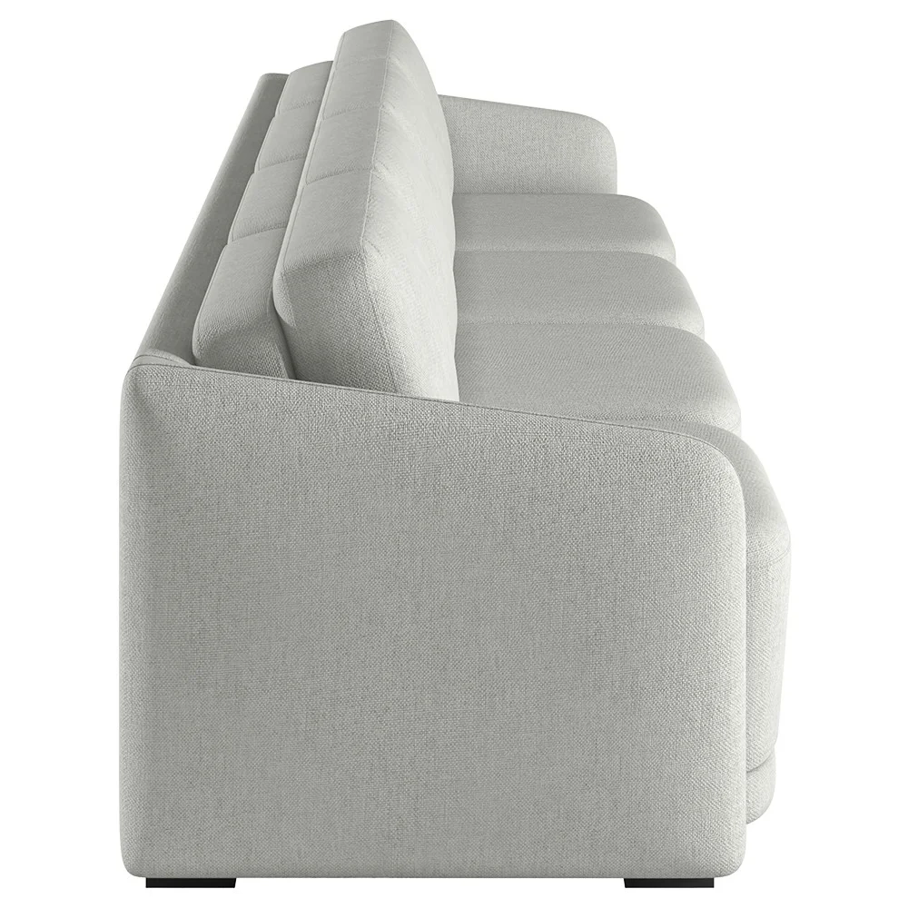 Sofá Cama Casal para Sala 316cm Polska Z08 Linho Cinza - Mpozenato