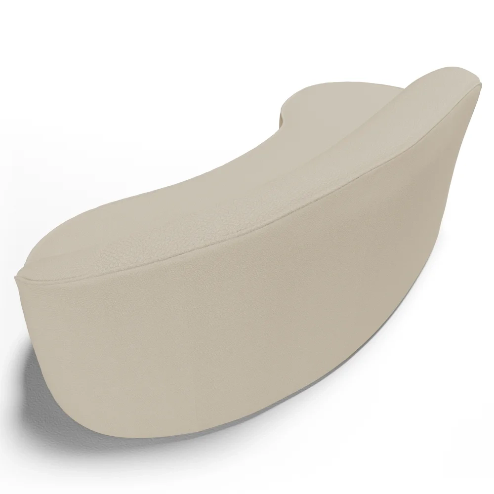 Sofá Living  2 Lugares 180cm Braço Direito Mozart D06 Sintético Bege - Mpozenato