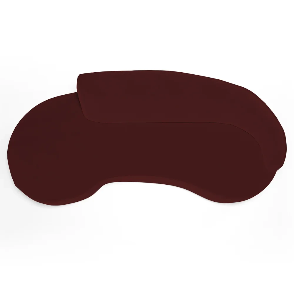 Sofá Living  2 Lugares 180cm Braço Direito Mozart D06 Veludo Vermelho - Mpozenato