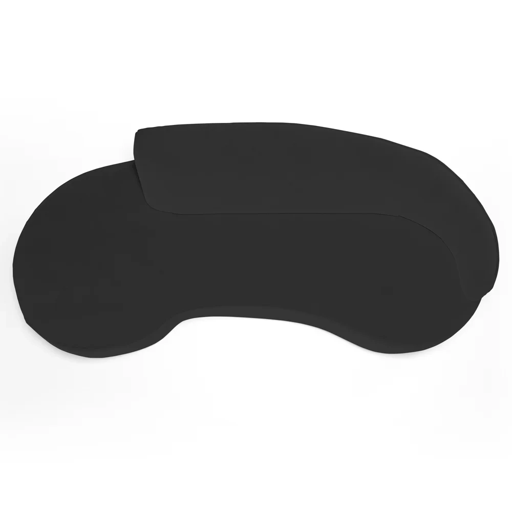 Sofá Living  2 Lugares 180cm Braço Direito Mozart D06 Veludo Preto - Mpozenato