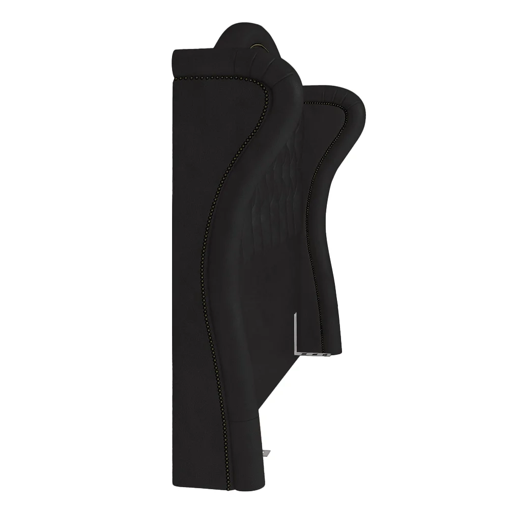 Cabeceira Cama Box Casal Queen 160cm Antibes Z37 Sintético Preto - Mpozenato