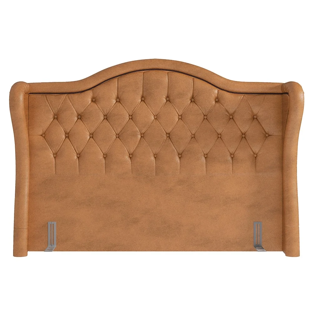 Cabeceira Cama Box Casal King 195cm Antibes Z37 Sintético Caramelo - Mpozenato